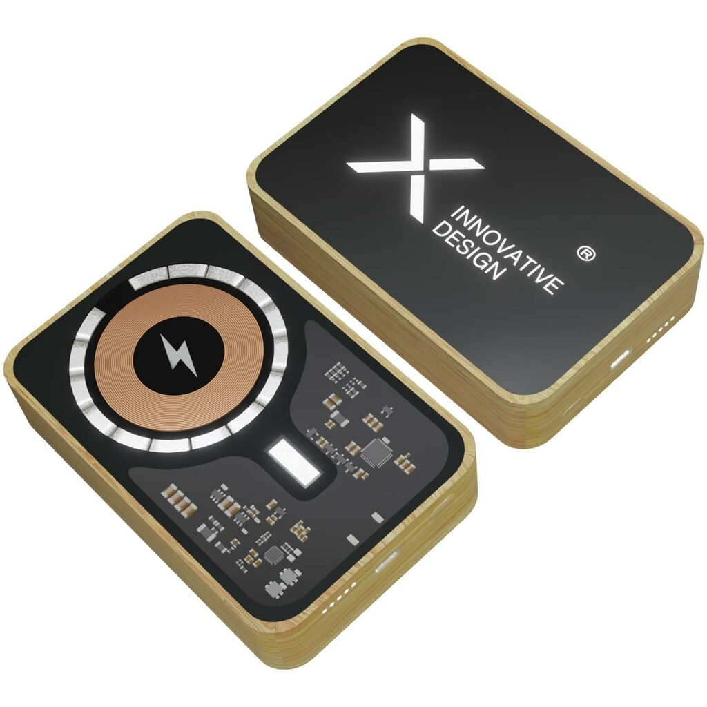 SCX.design P27 10 000 мАч MagSafe бамбуковое портативное зарядное устройство сплошной черный - 1PX21790- Фото №4 SCX.design P27 10 000 мАч MagSafe бамбуковое портативное зарядное устройство сплошной черный - 1PX21790- Фото №4