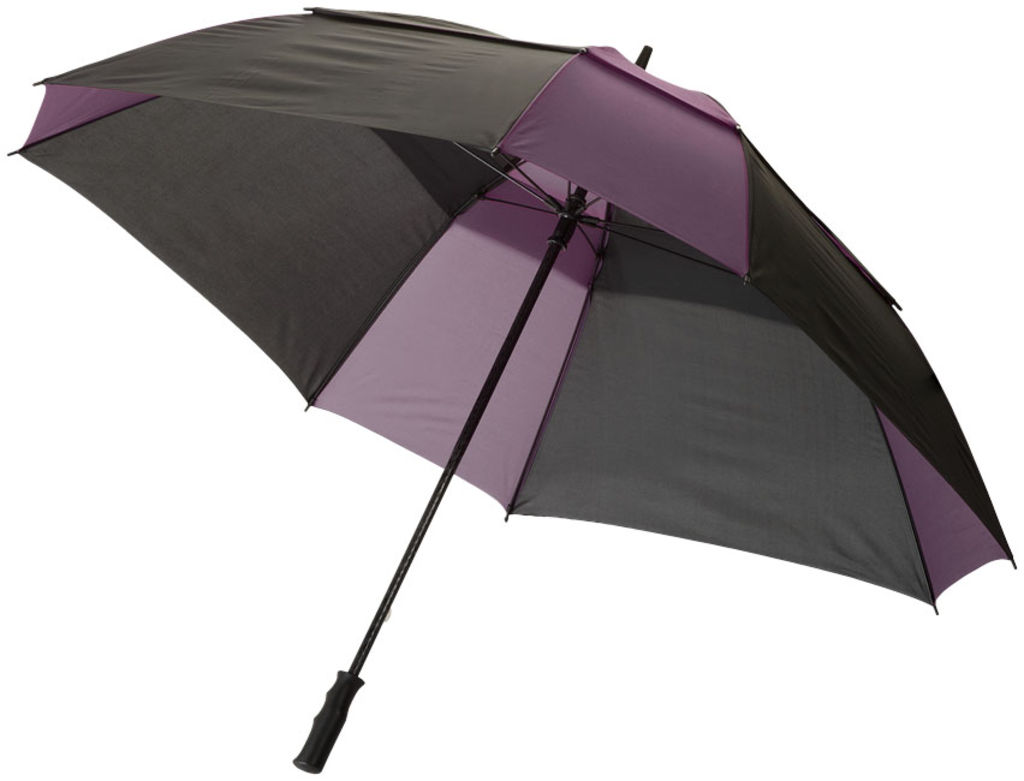Зонт  30'', цвет темно-лиловый, сплошной черный