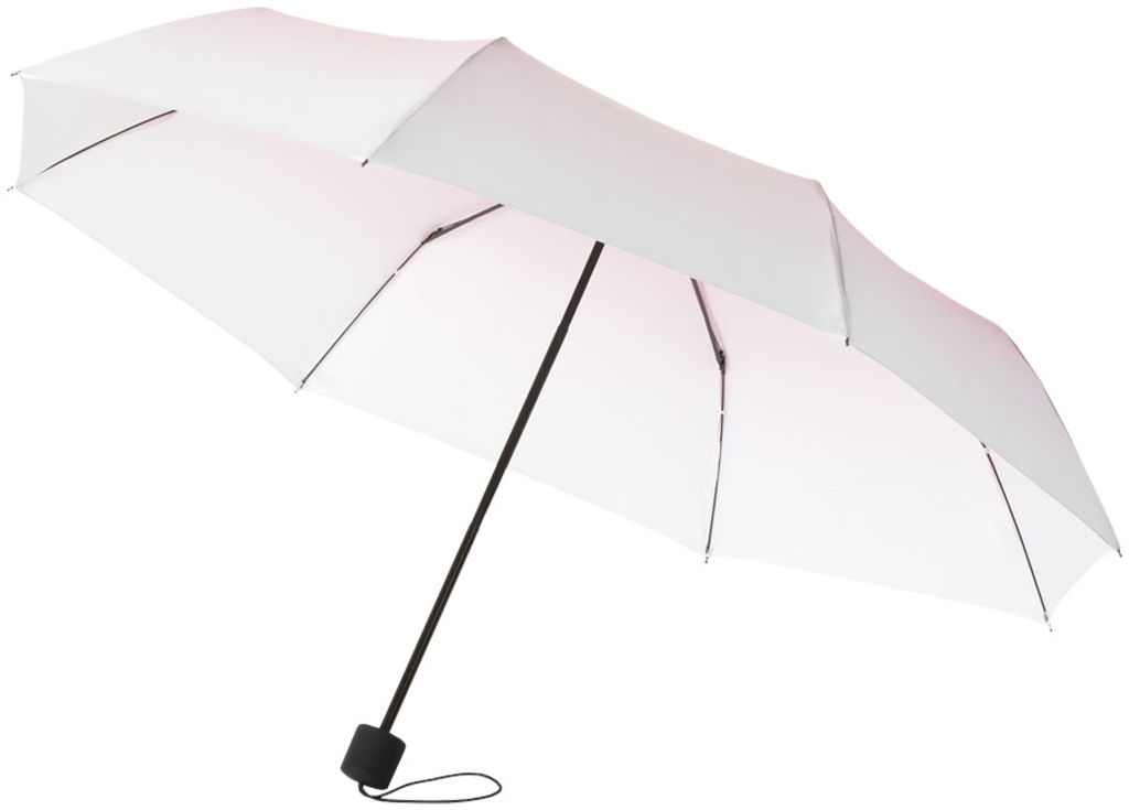 Зонт 25,5'', цвет белый, розовый