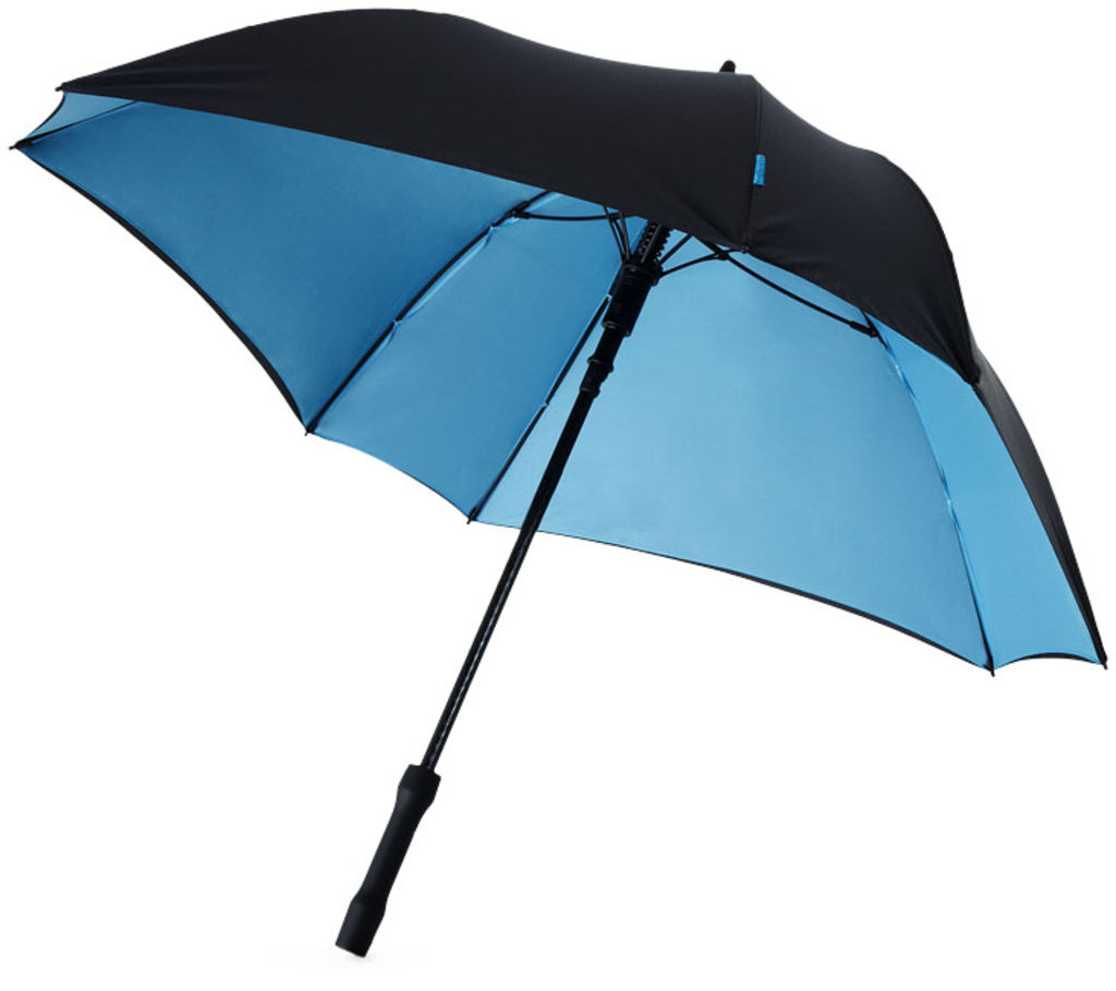 Зонт  23,5'', цвет сплошной черный, синий