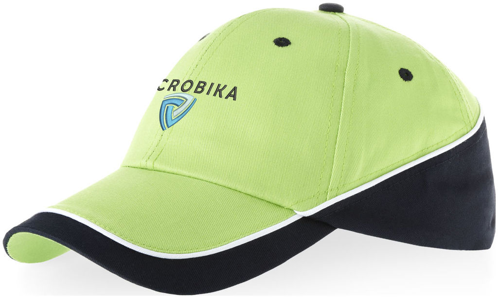 Кепка Draw из 6-ти панелей, цвет зеленое яблоко, темно-синий - 11100301- Фото №2 Кепка Draw из 6-ти панелей, цвет зеленое яблоко, темно-синий - 11100301- Фото №2