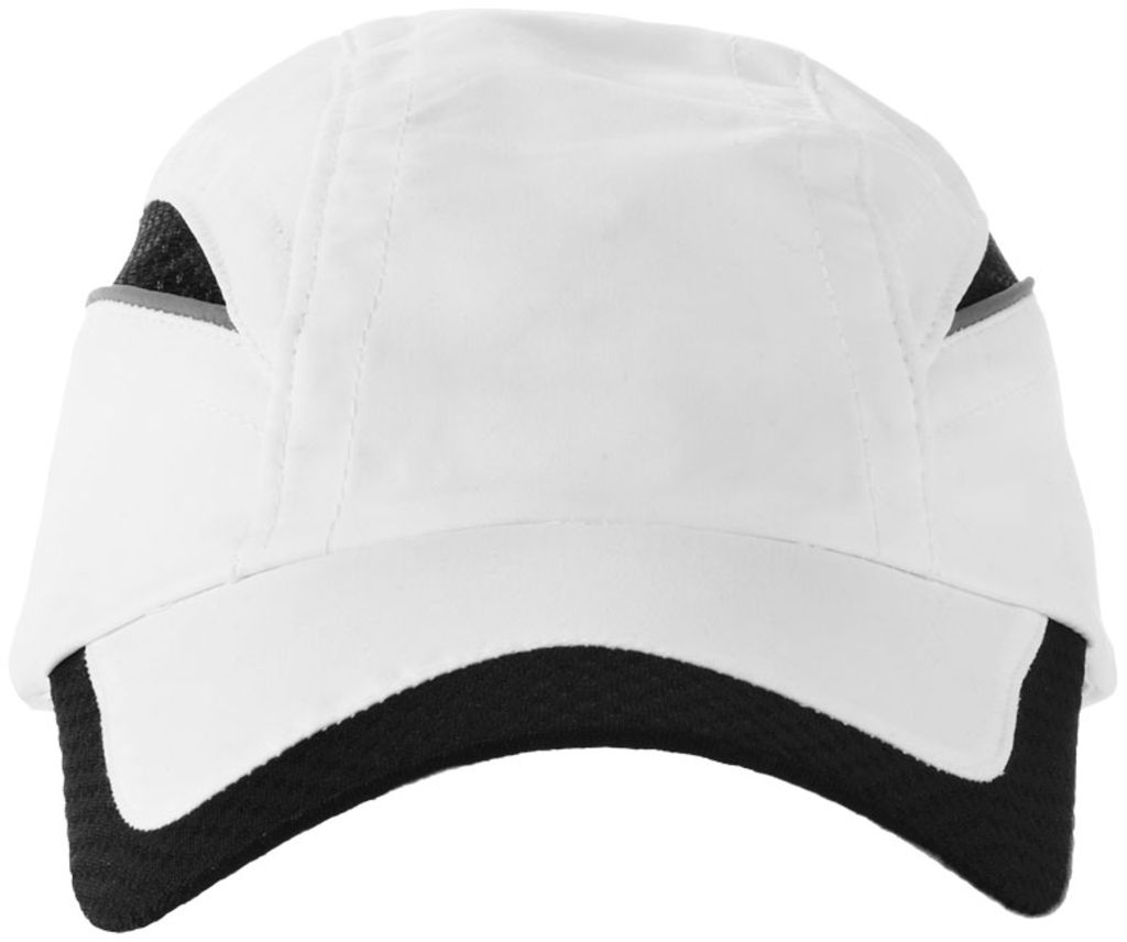 Кепка Qualifier из 6-ти панелей, цвет белый, сплошной черный - 11101102- Фото №3 Кепка Qualifier из 6-ти панелей, цвет белый, сплошной черный - 11101102- Фото №3