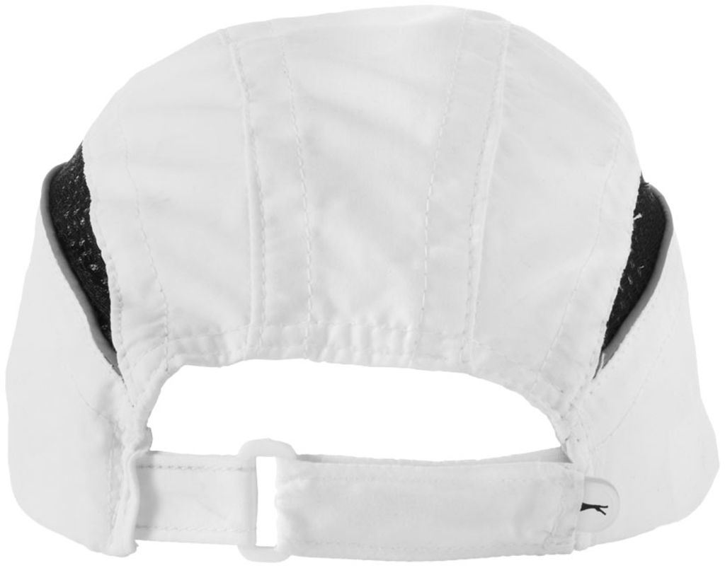 Кепка Qualifier из 6-ти панелей, цвет белый, сплошной черный - 11101102- Фото №4 Кепка Qualifier из 6-ти панелей, цвет белый, сплошной черный - 11101102- Фото №4