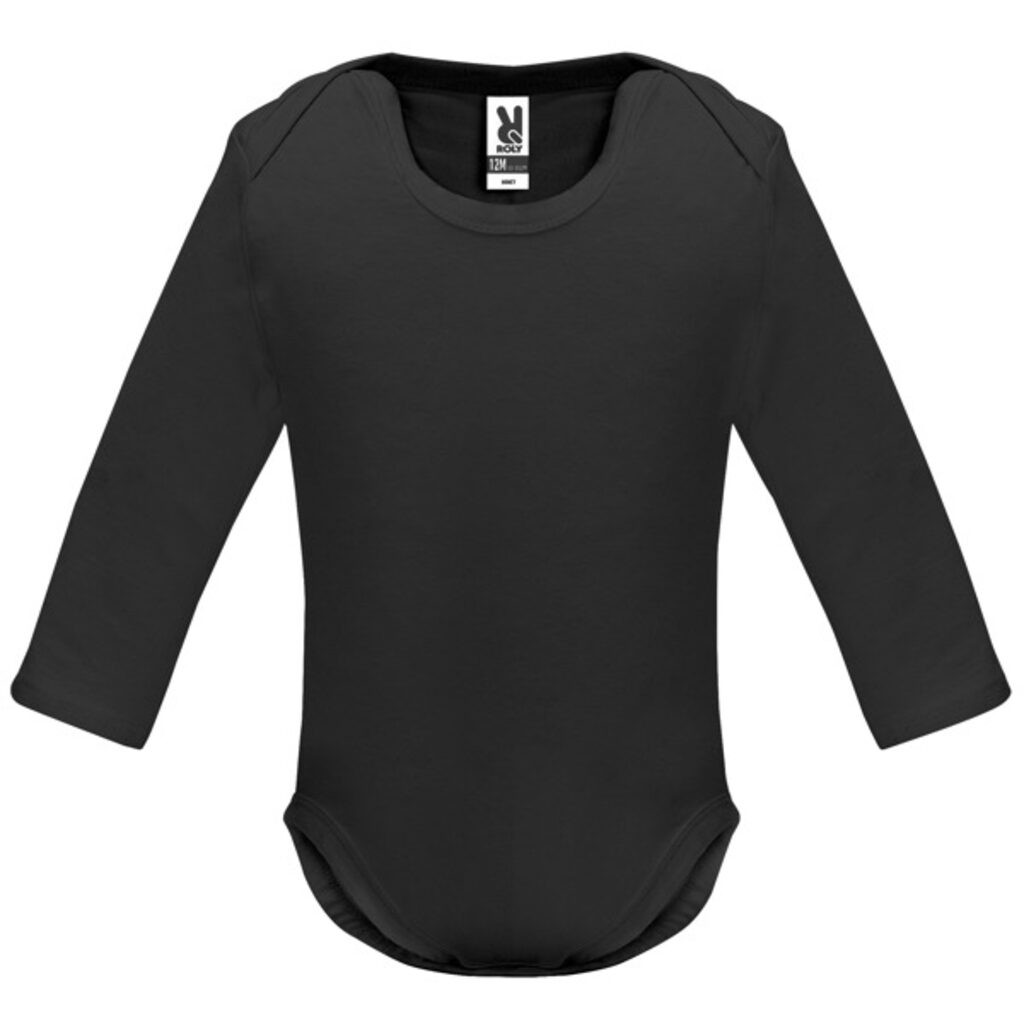 HONEY L/S Боді для немовляти з довгим рукавом гладкої в´язки чорний розмір 3 MESES - BD720210402- Фото №1 HONEY L/S Боді для немовляти з довгим рукавом гладкої в´язки чорний розмір 3 MESES - BD720210402- Фото №1