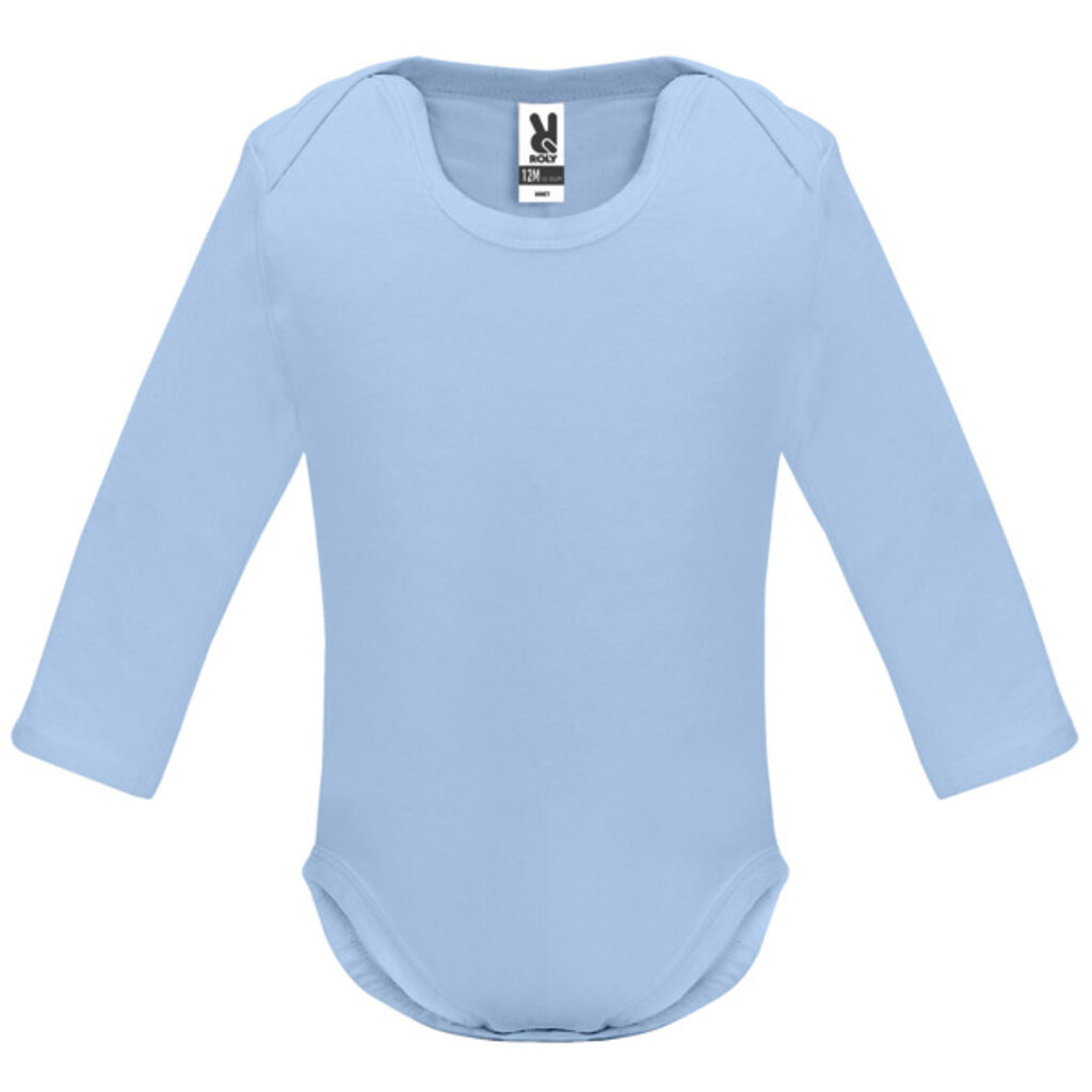 HONEY L/S Боди гладкой вязки для младенца с длинным рукавом небесно-голубой размер 6 MESES - BD72023510- Фото №1 HONEY L/S Боди гладкой вязки для младенца с длинным рукавом небесно-голубой размер 6 MESES - BD72023510- Фото №1