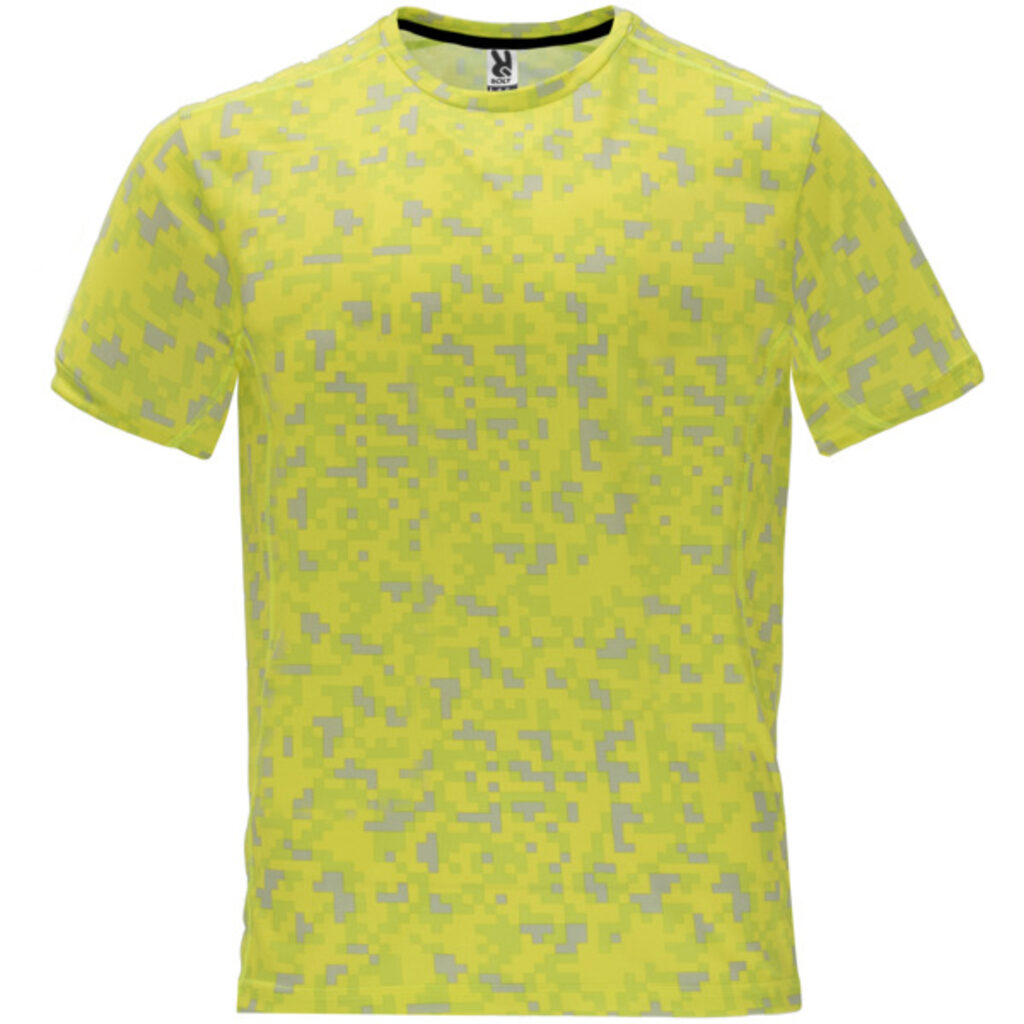 ASSEN Футболка з коротким рукавом i принтом піксель флюоро жовтий  розмір M - CA020102195- Фото №1