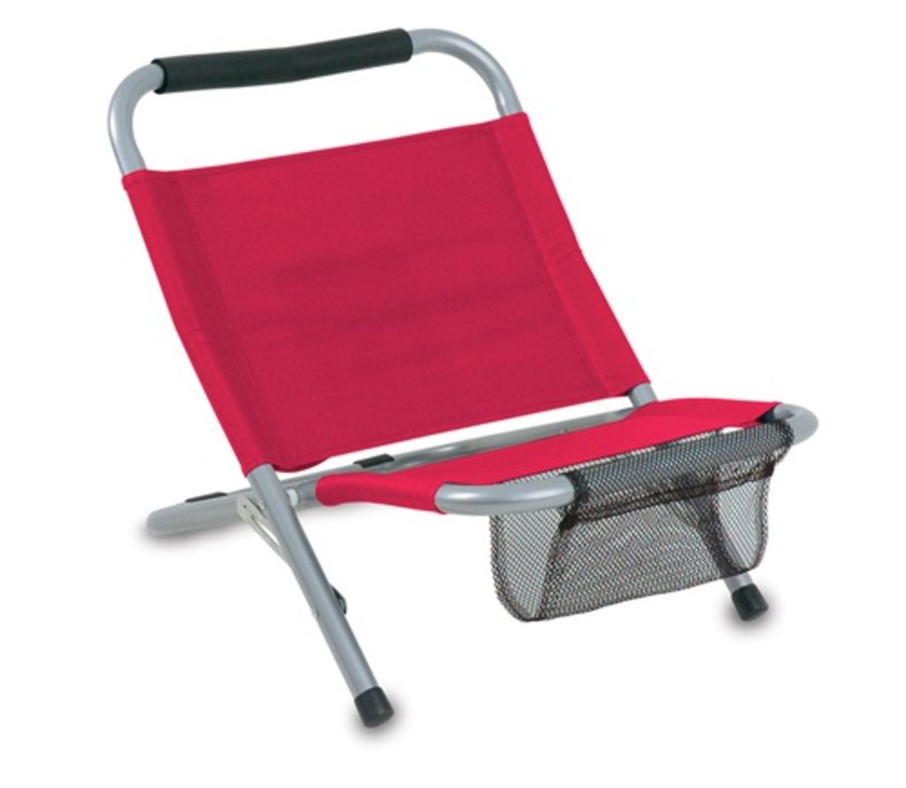 Пляжное кресло, цвет красный