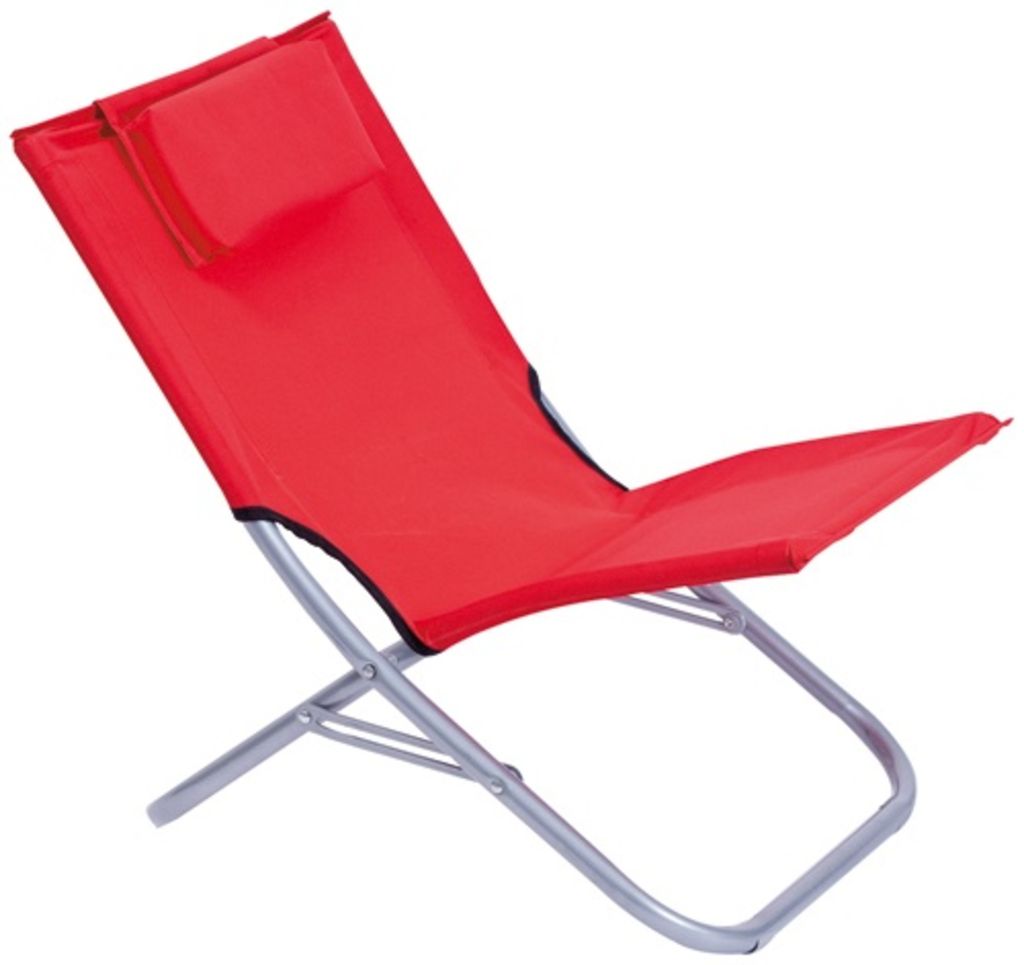 Раскладной стул, цвет красный