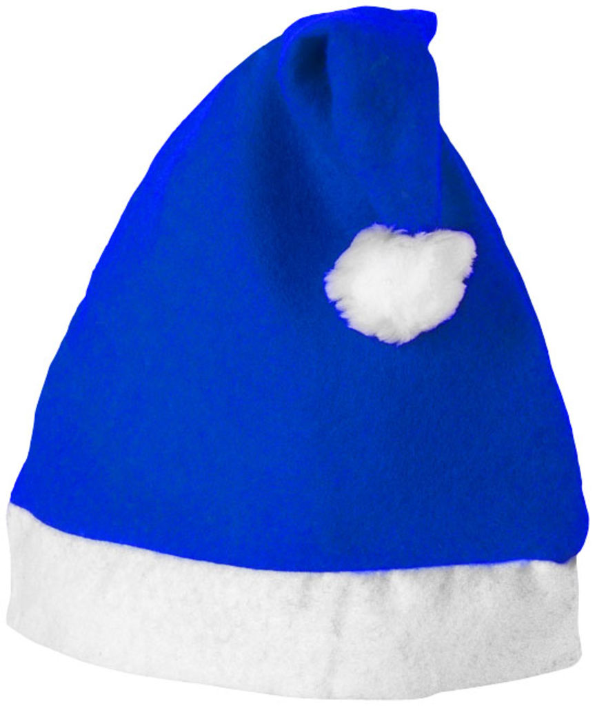Новогодняя шапка, цвет ярко-синий, белый