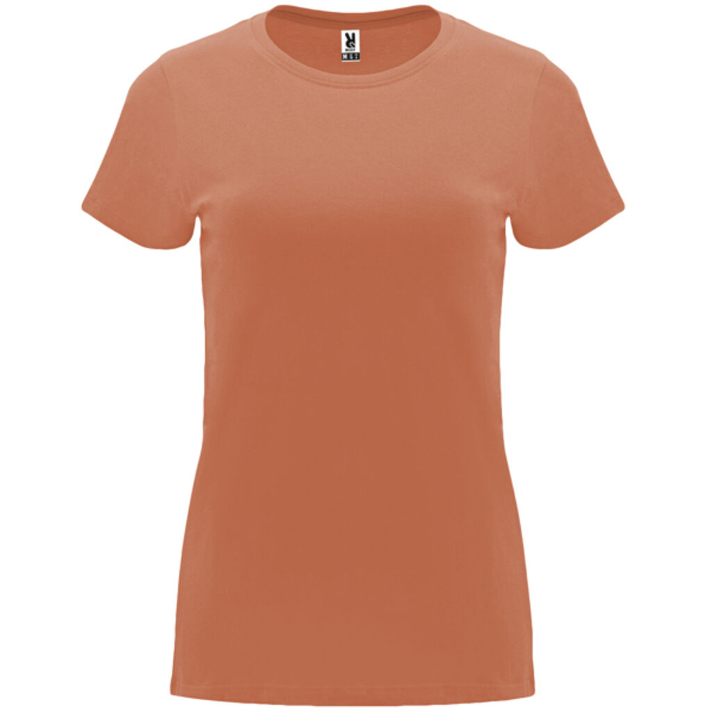 Жіноча приталена футболка з короткими рукавами greek orange  розмір 2XL - CA668305265- Фото №1