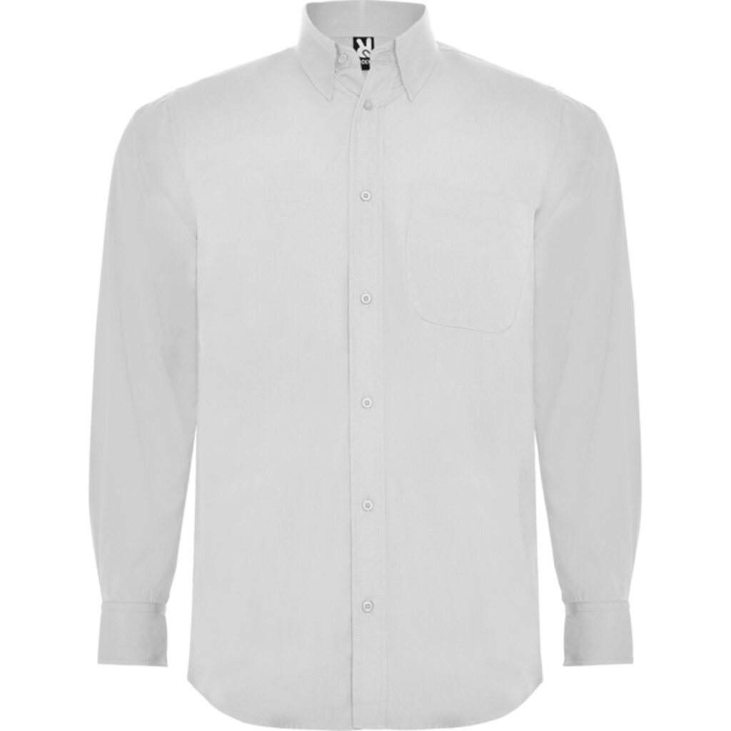 AIFOS L/S Сорочка чоловіча з довгим рукавом та кишенею білий  розмір XL - CM55040401- Фото №1
