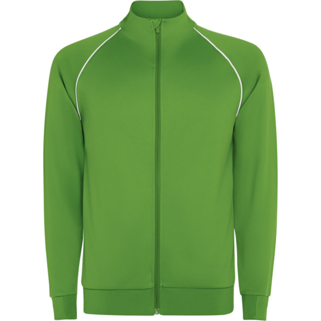 Спортивный свитшот с высокой горловиной, рукавами реглан и молнией спереди папаротниковый  размер 6 - CQ043724226- Фото №1