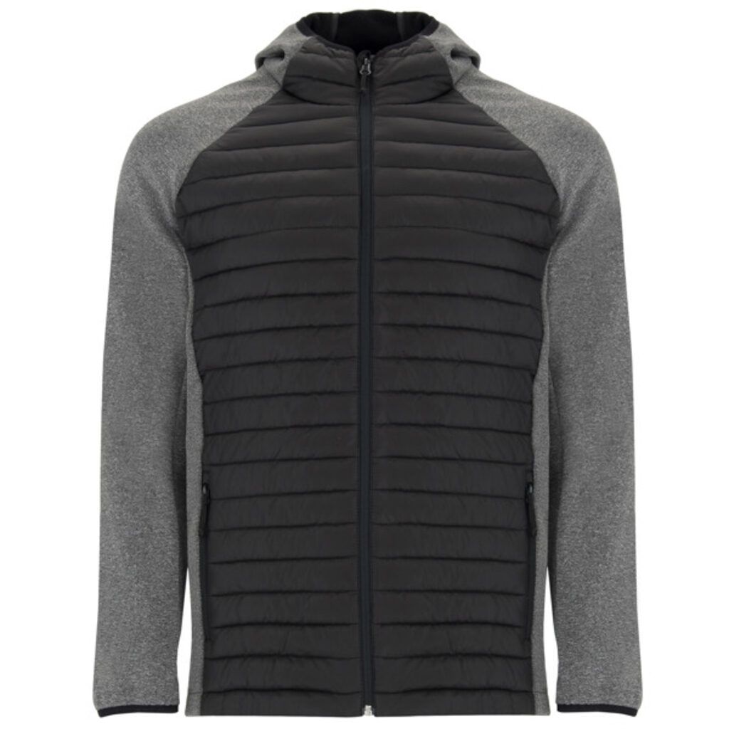MINSK Куртка мужская комбинированная из двух тканей: heather black, black размер S - CQ11200102243- Фото №1 MINSK Куртка мужская комбинированная из двух тканей: heather black, black размер S - CQ11200102243- Фото №1