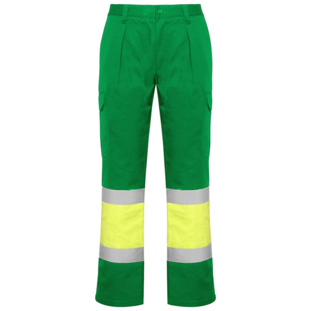 Зимние брюки повышенной видимости с несколькими карманами garden green, fluor yellow  размер 52 - HV93016252221- Фото №1