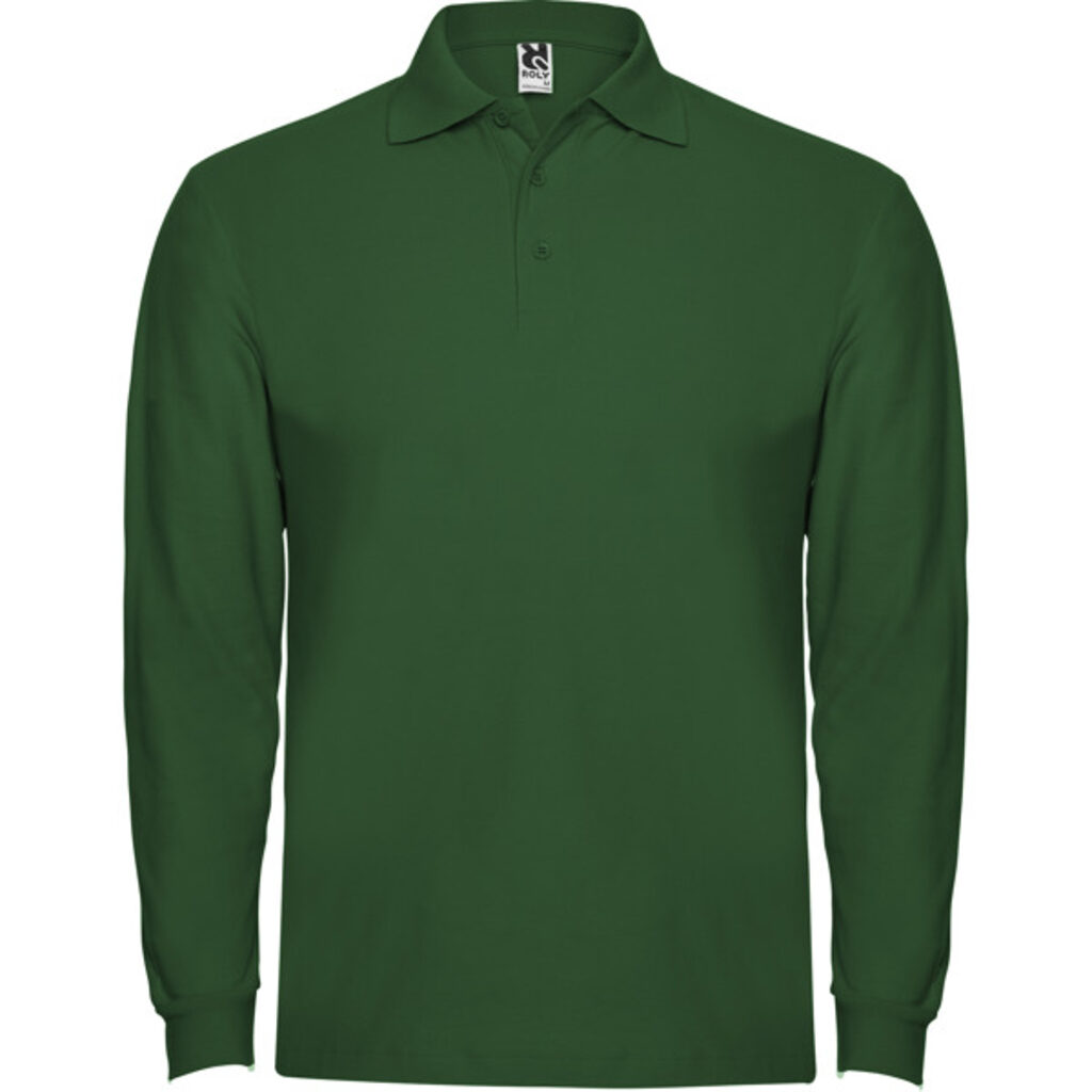 ESTRELLA L/S Поло с длинным рукавом зеленый бутылочный  размер S - PO66350156- Фото №1