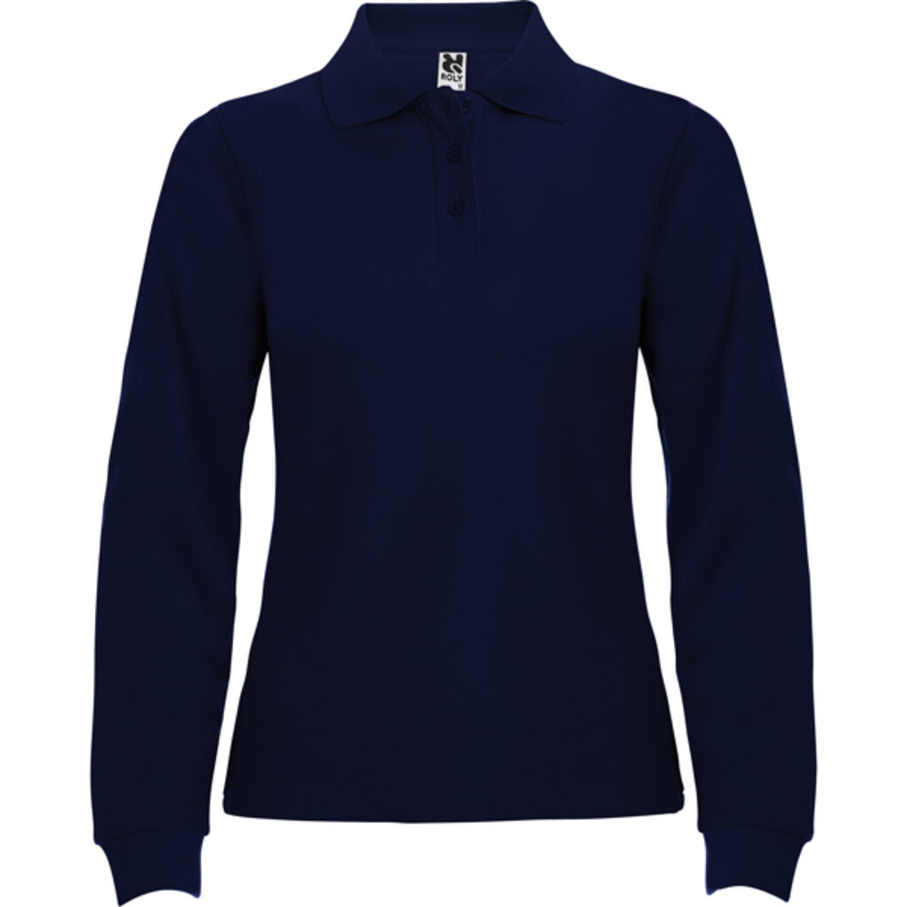 ESTRELLA WOMAN L/S Сорочка-поло з довгим рукавом темно-синій  розмір XL - PO66360455- Фото №1