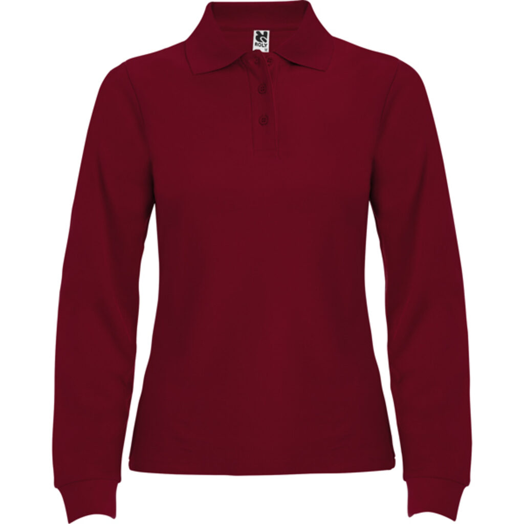 ESTRELLA WOMAN L/S Сорочка-поло з довгим рукавом гранатовий  розмір 2XL - PO66360557- Фото №1
