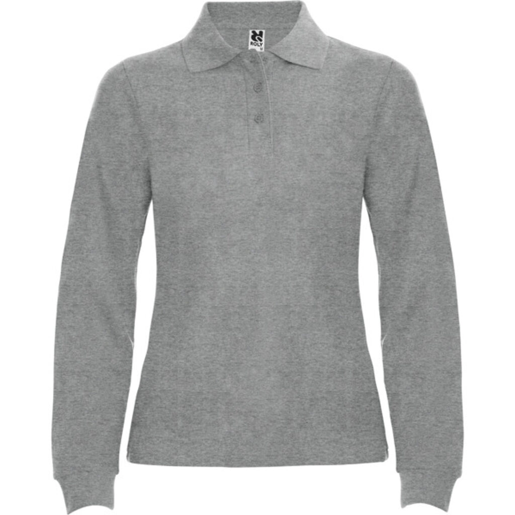ESTRELLA WOMAN L/S Сорочка-поло з довгим рукавом сірий  розмір XL - PO66360458- Фото №1