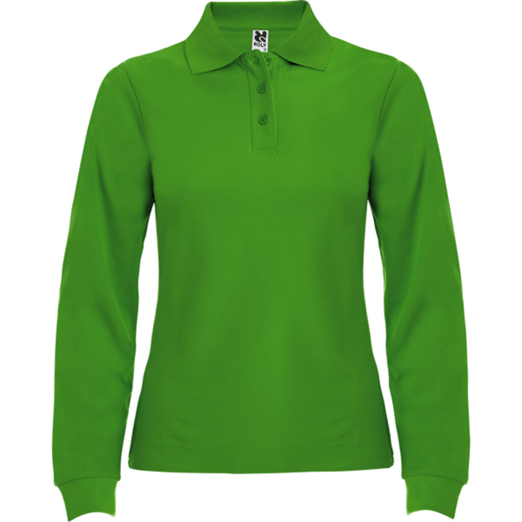 ESTRELLA WOMAN L/S Сорочка-поло з довгим рукавом трав'яний зелений  розмір 2XL - PO66360583- Фото №1