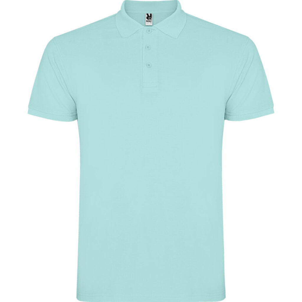 STAR Чоловіча футболка-поло з коротким рукавом green mint  розмір S - PO66380198- Фото №1