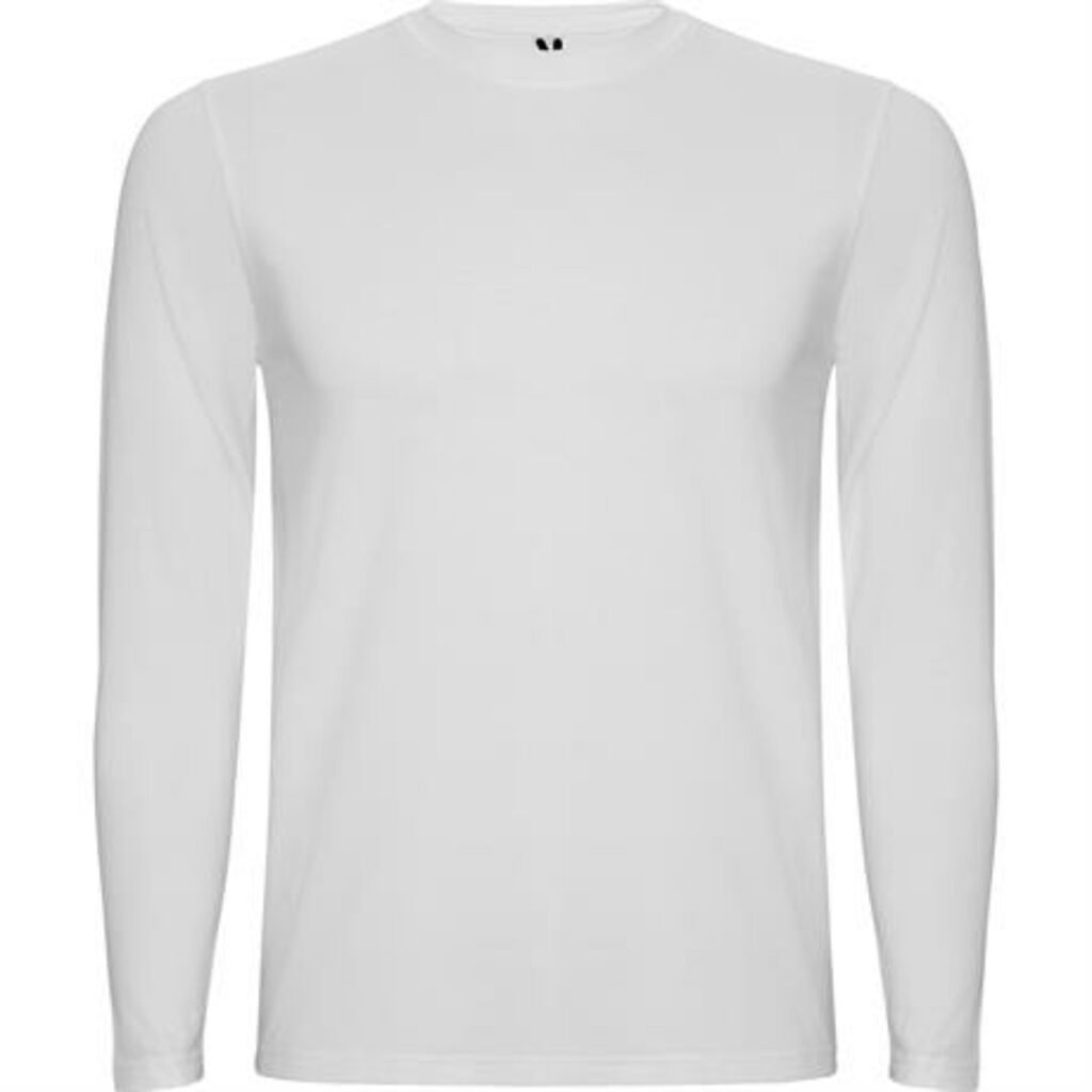 SOUL L/S Чоловіча футболка з довгим рукавом з коміром в´язки 1x1 білий  розмір 12 - RI25102701- Фото №1