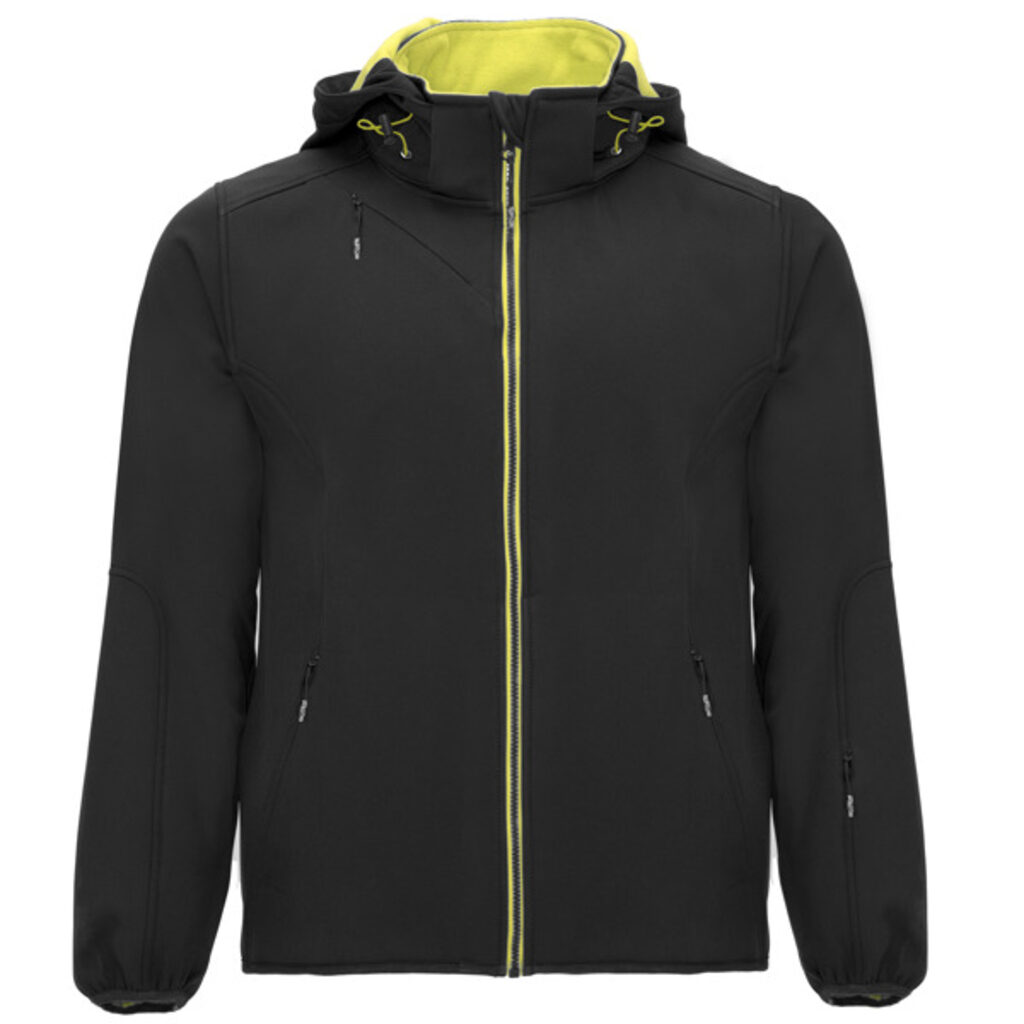Двухслойная спортивная куртка SoftShell черный  размер 3XL - SS64280602- Фото №1