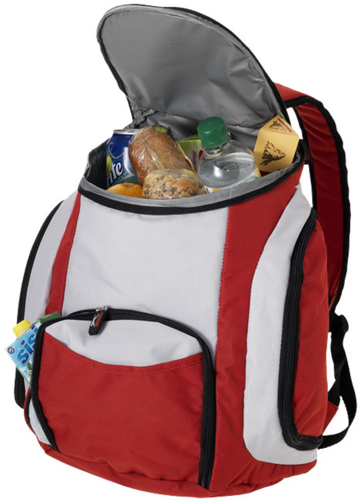 Рюкзак-холодильник Brisbane, цвет красный, белый