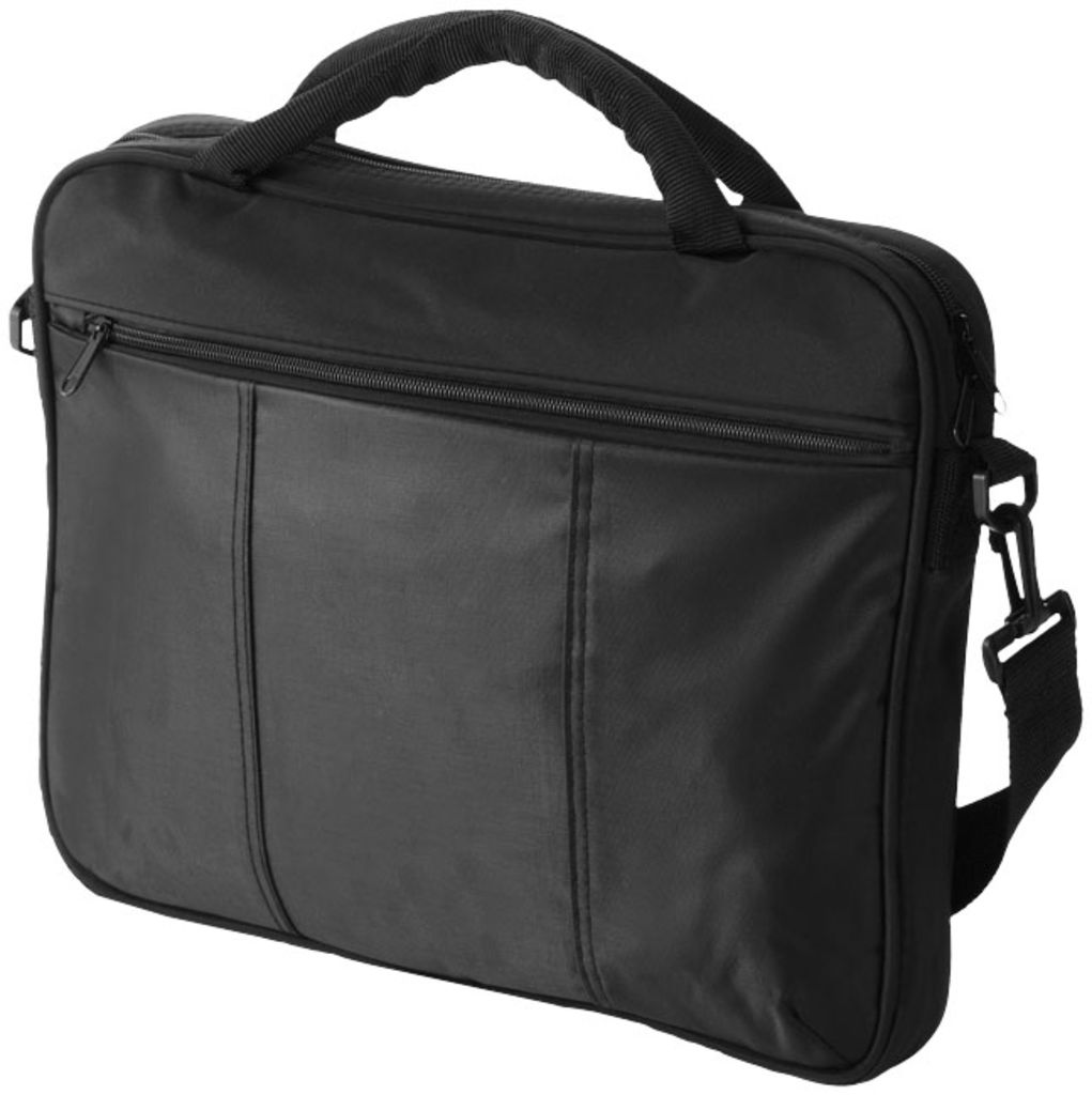 Конференц-сумка Dash для ноутбука , колір суцільний чорний