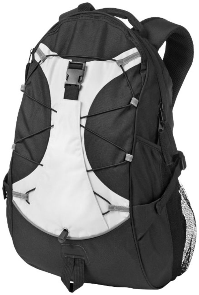Рюкзак Hikers, колір суцільний чорний, білий
