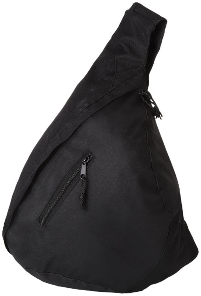 Трикутний рюкзак Brooklyn, колір суцільний чорний