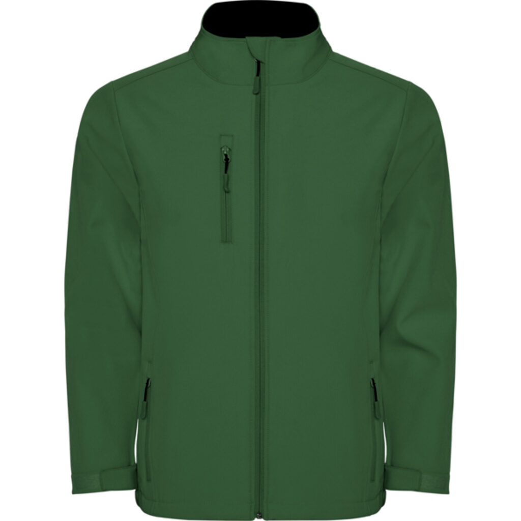 Двухслойная куртка SoftShell бутылочный зеленый  размер 3XL - SS64360656- Фото №1