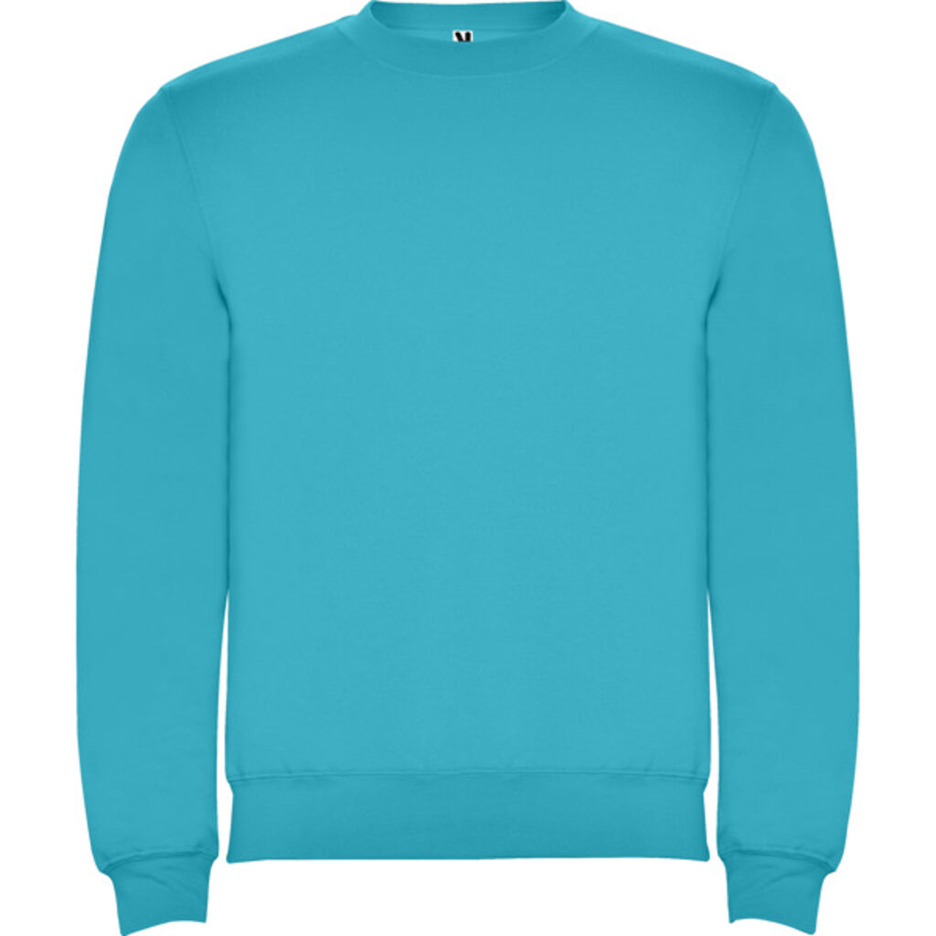 CLASICA Толстовка с круглым воротником бирюзовый  размер 3/4 - SU10704012- Фото №1