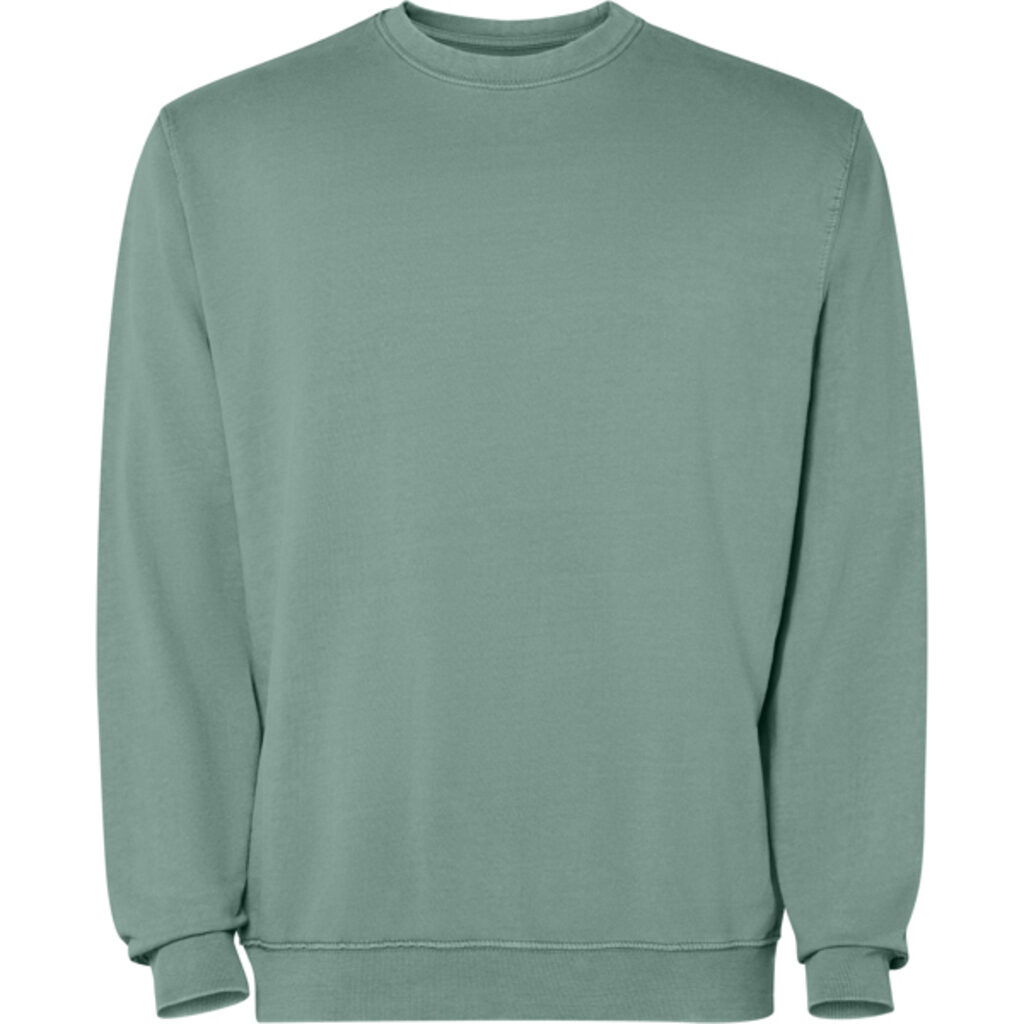 Толстовка унісекс з круглим вирізом з нечесаної бавовни зелений  розмір 2XL - SU220305806- Фото №1
