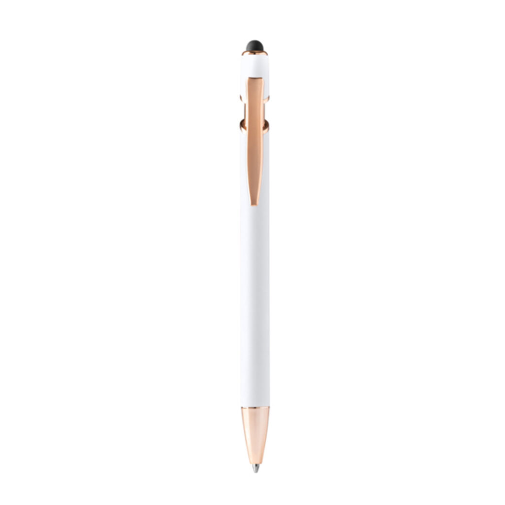 Металева кулькова ручка Soft-touch білий - BL1341TA01- Фото №1