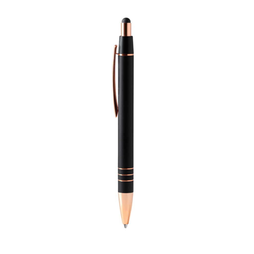 Ручка с металлическим корпусом из матового материала и деталями из медного кабеля черный - BL1603TA02- Фото №1