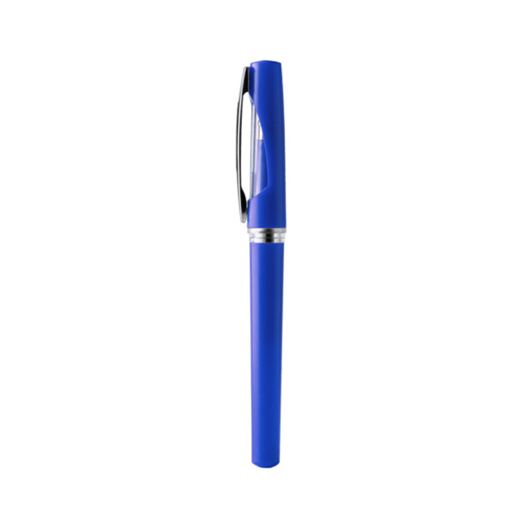 Роликовая ручка из ABS с металлическим дизайном королевский синий  размер ONE SIZE ADULT - BL1975S105- Фото №1