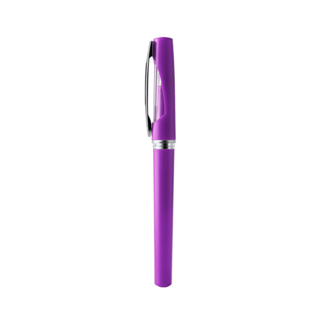 Роликовая ручка из ABS с металлическим дизайном фиолетовый  размер ONE SIZE ADULT - BL1975S171- Фото №1