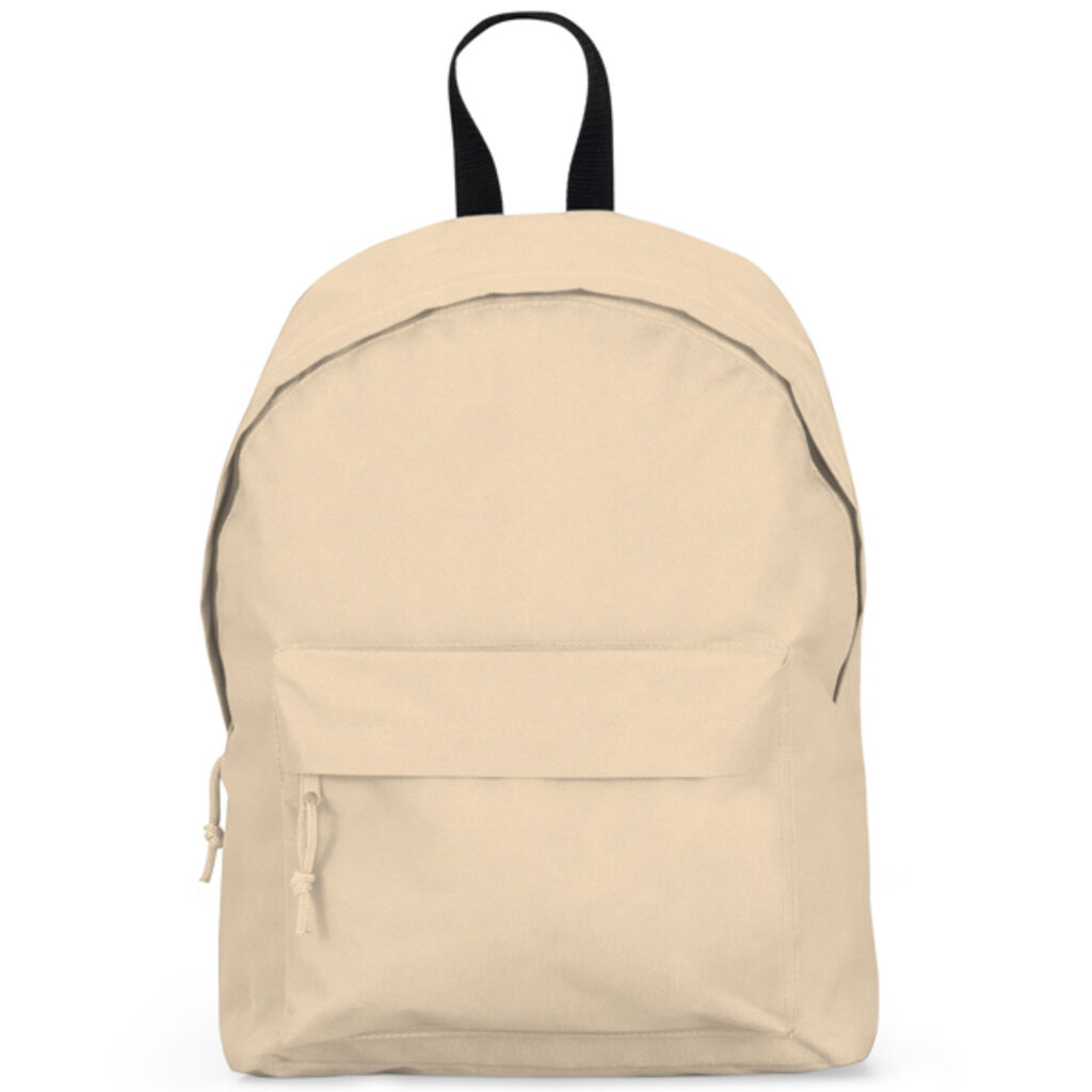 Класичний рюкзак з міцного поліестеру 600D з основним відділенням та передньою кишенею бежевий - BO71589006- Фото №1