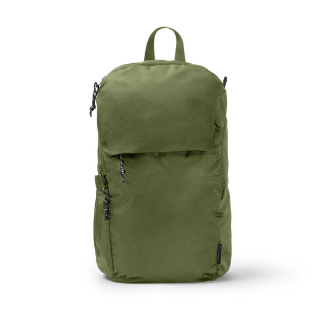 Рюкзак из рипстопа RPET, водоотталкивающая ткань зелений  розмір ONE SIZE ADULT - MO1949S1107- Фото №1