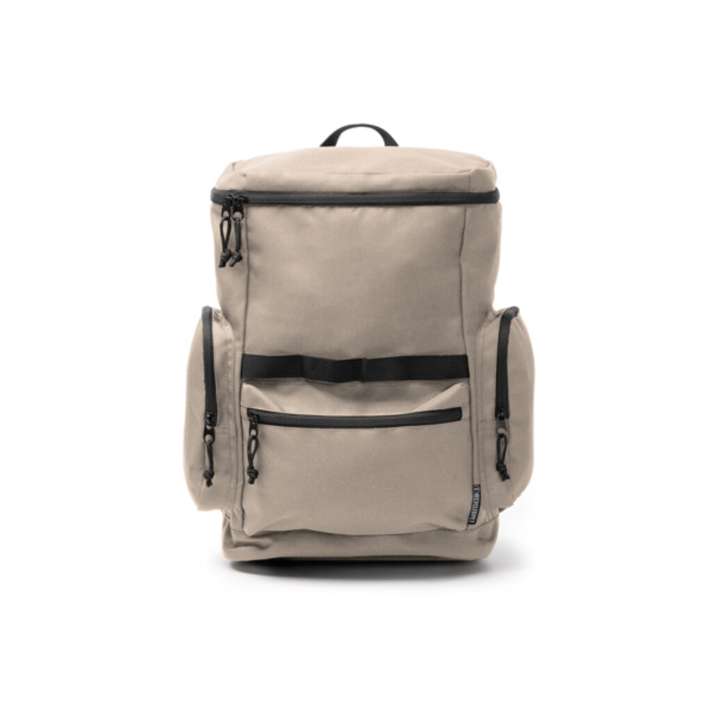 Рюкзак из 600D RPET бежевый  размер ONE SIZE ADULT - MO2040S106- Фото №1