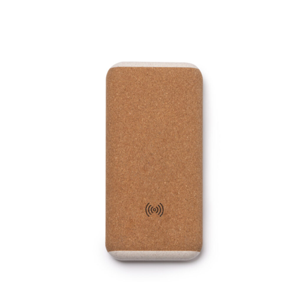 Power Bank зі структурою із пробки та пшеничного волокна бежевий - PB1255S129- Фото №1