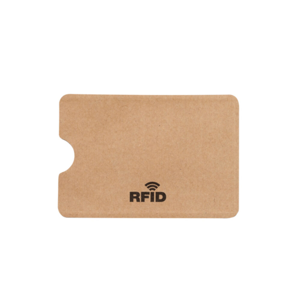 Чехол RFID для карты из переработанной бумаги бежевый - TT1261S129- Фото №1