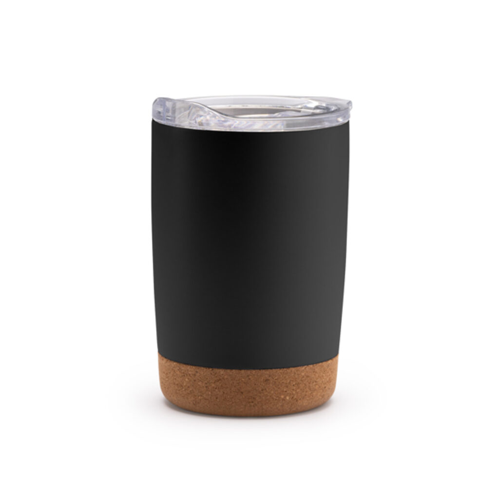 Чашка из переработанной нержавеющей стали черный - VA1172S102- Фото №1