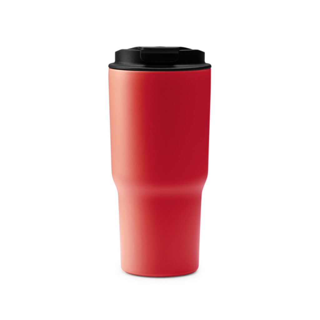 Термокружка из нержавеющей стали 304 с двойной стенкой и керамической отделкой красный - VA1643S160- Фото №1
