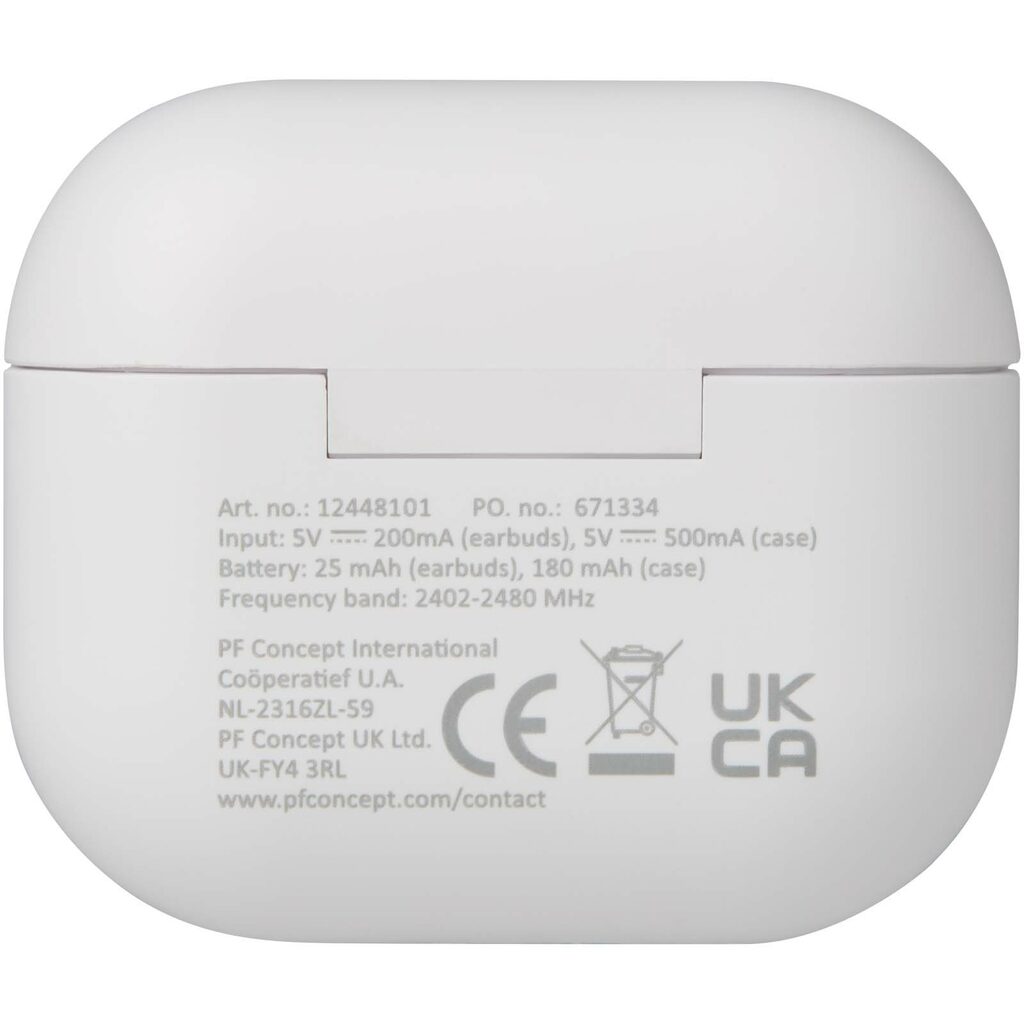 Altais гарнітура True Wireless Bluetooth® із переробленої пластмаси білий - 12448101- Фото №4
