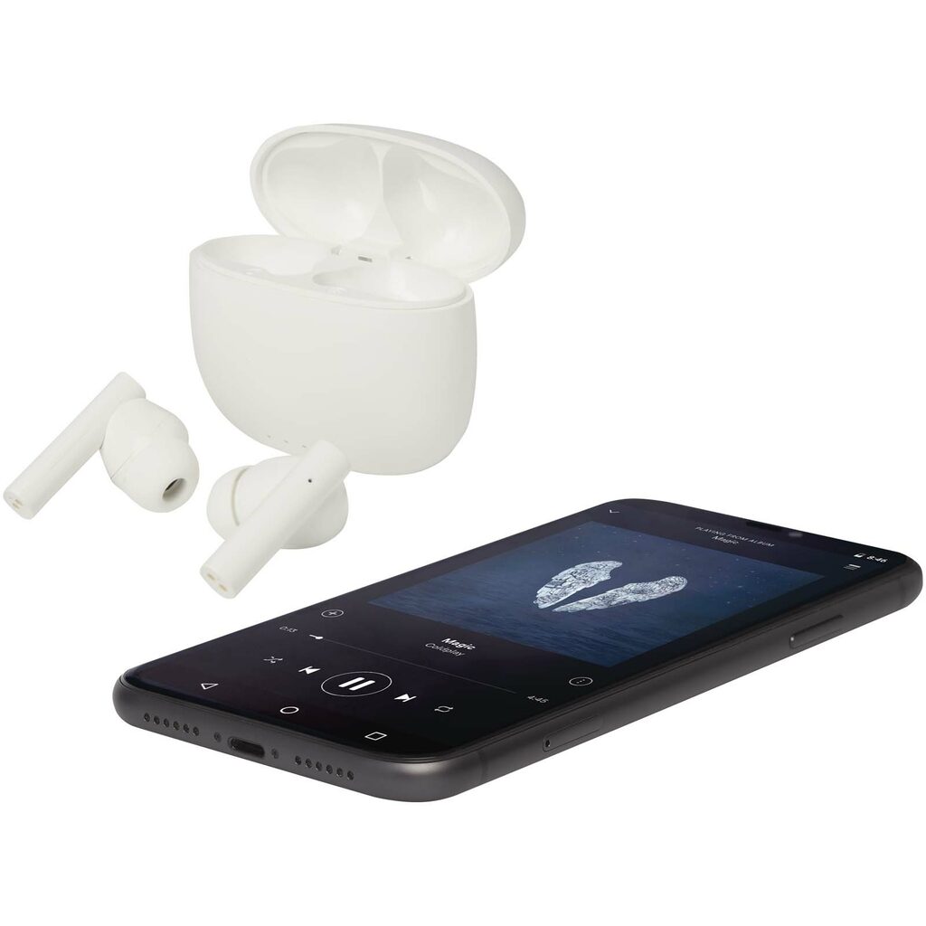 Alterf гарнітура True Wireless Bluetooth® із переробленої пластмаси із силіконовими амбушюрами білий - 12448201- Фото №7 Alterf гарнітура True Wireless Bluetooth® із переробленої пластмаси із силіконовими амбушюрами білий - 12448201- Фото №7
