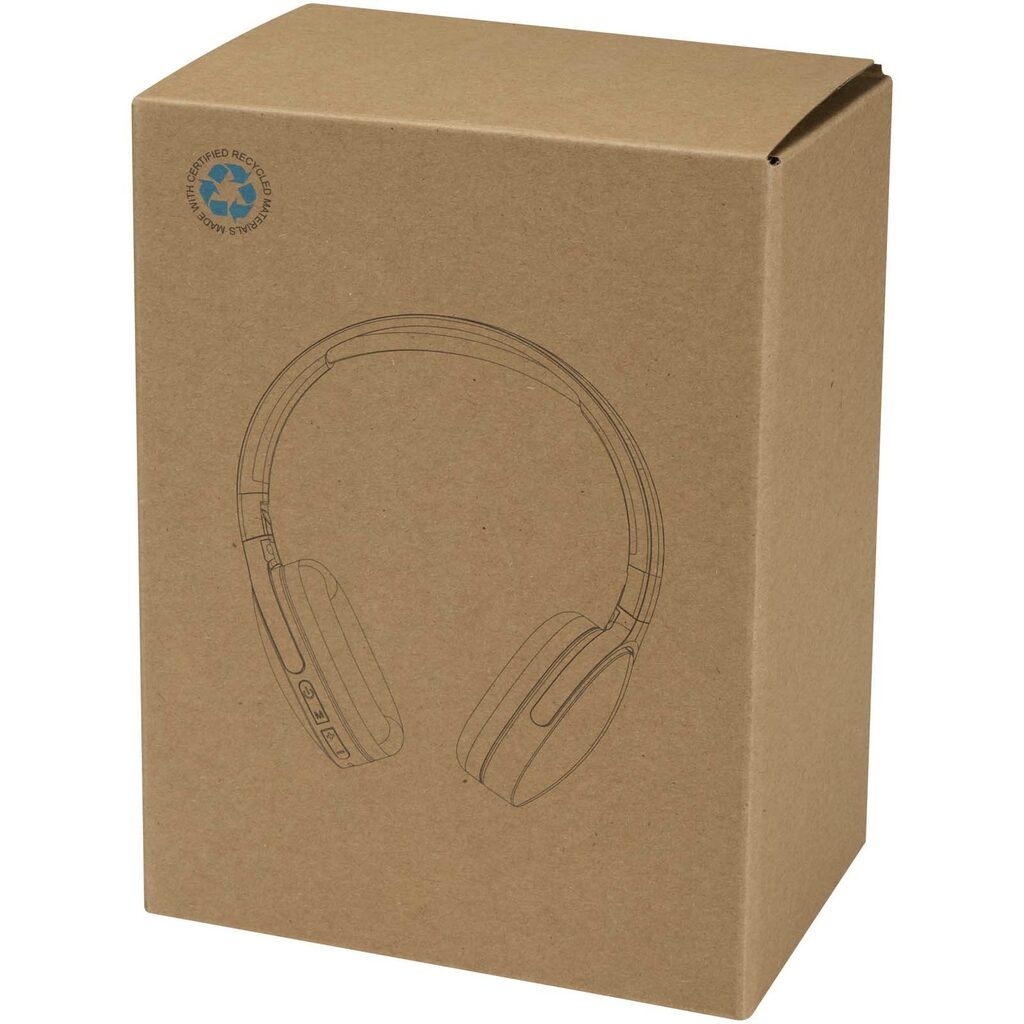 Ancha бездротова гарнітура Bluetooth® з накладними навушниками з переробленої пластмаси чорний - 12448390- Фото №2