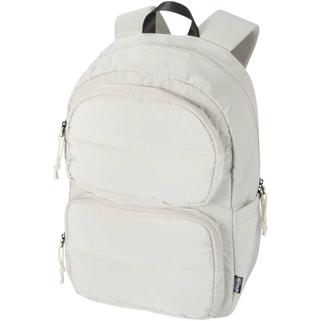 Рюкзак Puffer для ноутбука с диагональю экрана 15,6 дюйма объемом 18 л, изготовленный из переработанных материалов бежевый - 13011406- Фото №1