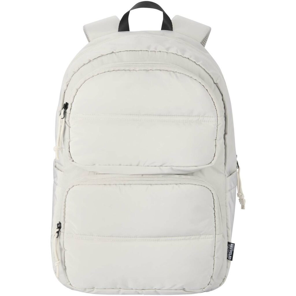 Рюкзак Puffer для ноутбука с диагональю экрана 15,6 дюйма объемом 18 л, изготовленный из переработанных материалов бежевый - 13011406- Фото №2