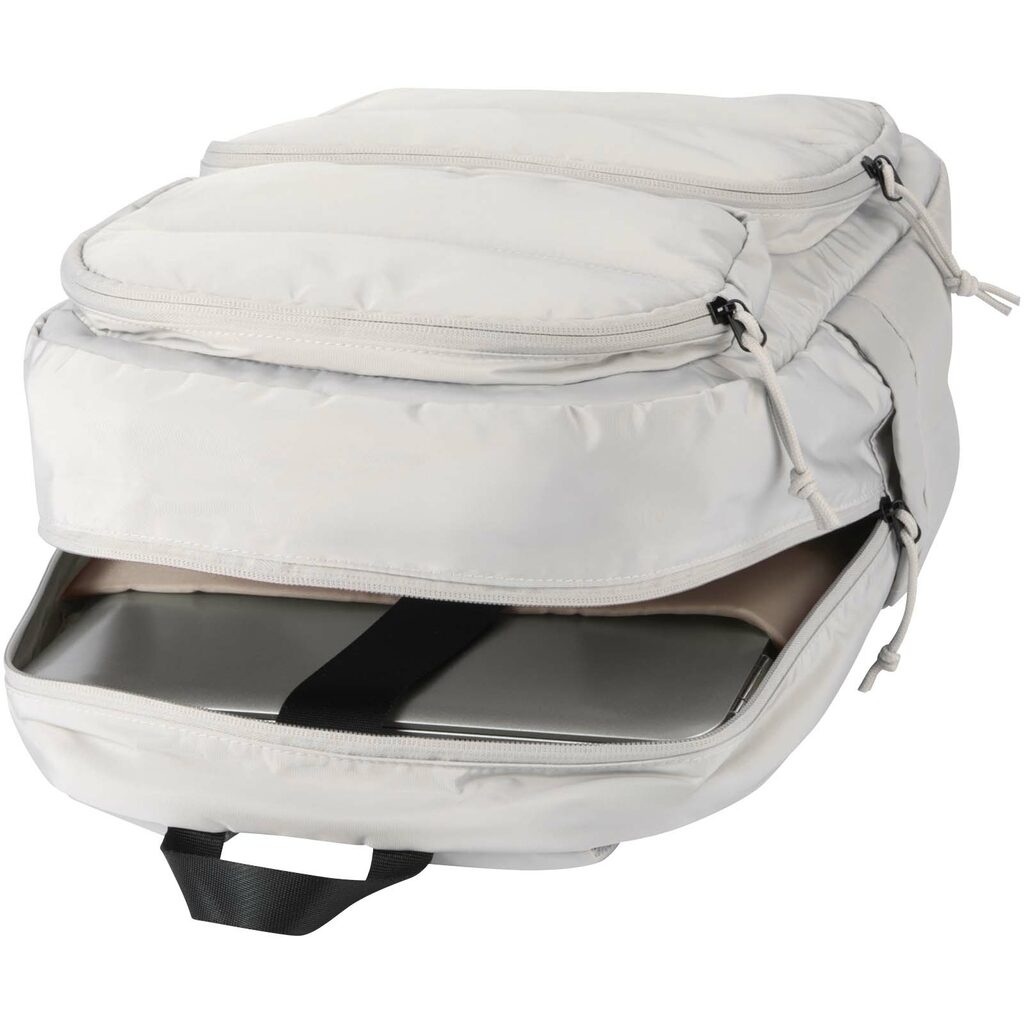 Рюкзак Puffer для ноутбука с диагональю экрана 15,6 дюйма объемом 18 л, изготовленный из переработанных материалов бежевый - 13011406- Фото №5